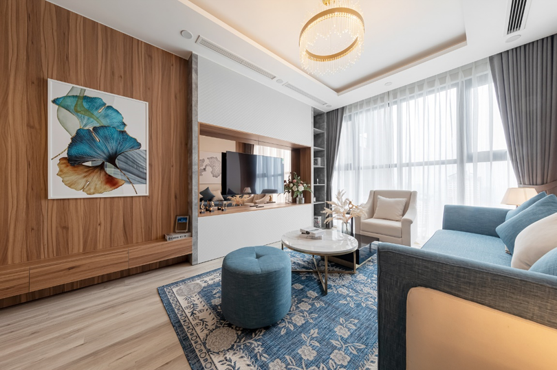 Thiết kế thông thoáng, ưu tiên nhiều ánh sáng tự nhiên tại Diamond Residence Hà Nội.