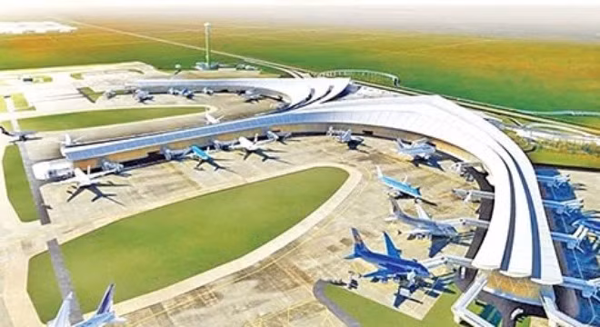 Phối cảnh phương án thiết kế thứ 7 của Sân bay Long Thành