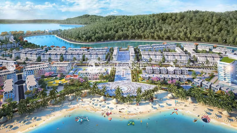 Các dự án Shophouse, Biệt thự nghỉ dưỡng của Đồi Rồng vẫn đang mở bán với lịch bàn giao vào năm 2024. Ảnh: Dragonoceandoson.