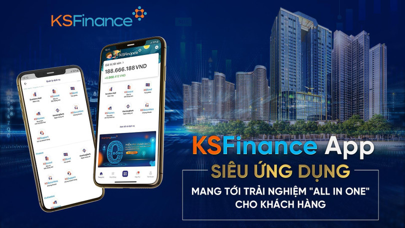 Cùng với sự hỗ trợ từ Fintech, dịch vụ tài chính All in one được KSF Group triển khai đồng bộ trên cùng một siêu ứng dụng KSFinance App