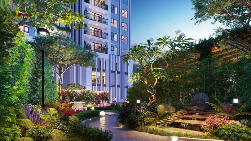 Khuôn viên dự án BerRiver Jardin