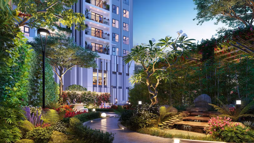 Khuôn viên dự án BerRiver Jardin