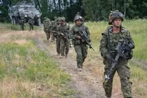 Lục quân Canada diễn tập triển khai lực lượng đối phó Mỹ tấn công. Ảnh: Singtao.