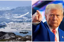 Ông Trump sau khi nhậm chức nhiệm kỳ thứ hai không hề giấu giếm ý đồ muốn thôn tính Greenland bằng mọi cách. Ảnh: Hk01.