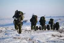 Quân đội Canada diễn tập đối phó cuộc xâm lược. Ảnh: The Globe and Mail. 