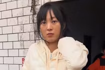 Gương mặt buồn bã của Daidai sau khi tuyên bố tạm thời rút khỏi mạng xã hội. Ảnh: NetEase.