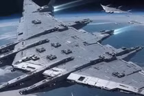 Tàu sân bay không gian 120 ngàn tấn Loan Điểu trong Dự án Nam Thiên Môn. Ảnh: Singtao.