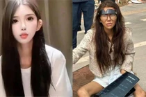 Umi khi ở Trung Quốc và hình ảnh tàn tạ gây sốc trên đường phố Phnom Penh. Ảnh: NetEase.