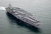 Tàu sân bay Mỹ USS Nimitz (CVN-68) đã vào biển Caribe giữa lúc quan hệ Mỹ-Cuba căng thẳng. Ảnh: Wiki.