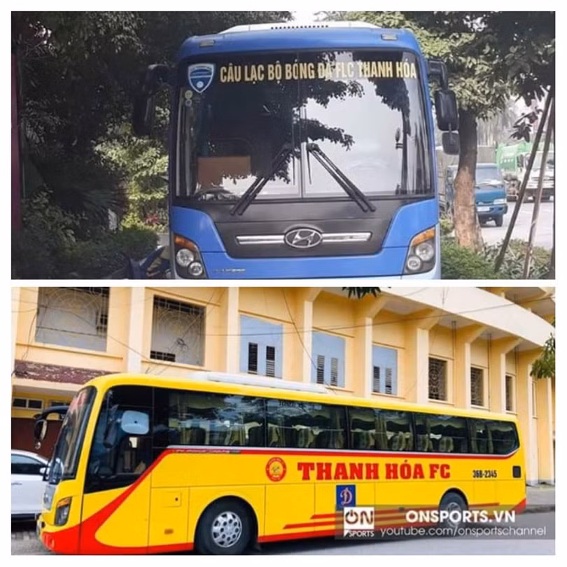 Nhìn cách chuẩn bị trận đấu giới chuyên môn không sắp Thanh Hóa vào diện “ngựa ô” bởi đơn thuần bầu Đệ và các cầu thủ vẫn đang đi trên chiếc xe cũ, có chăng là nước sơn mới mà thôi. Ảnh AT
