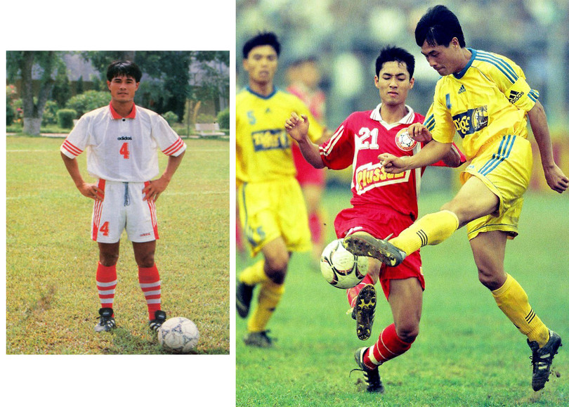 Điển hình cho lối đá rực lửa là các cầu thủ Hữu Thắng, Quang Trường, Phi Hùng, Quốc Vượng, Trọng Hoàng. Ảnh BNA