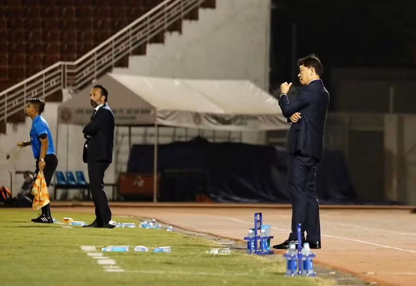 Ông Chung đã "phá dớp" thắng Thanh Hóa trên sân Thống Nhất. Ảnh CLB Ông Chung đã "phá dớp" thắng Thanh Hóa trên sân Thống Nhất. Ảnh CLB