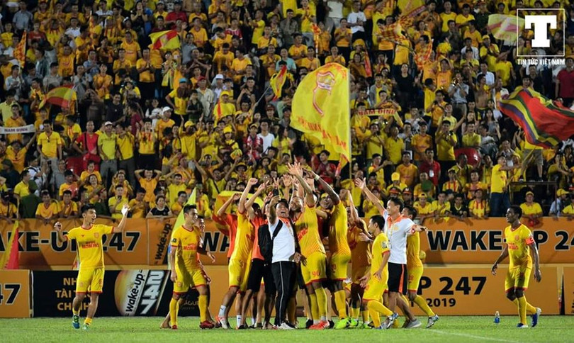 Nam Định chính là đội bóng nhân dân tại V.League. ẢnhTTVN