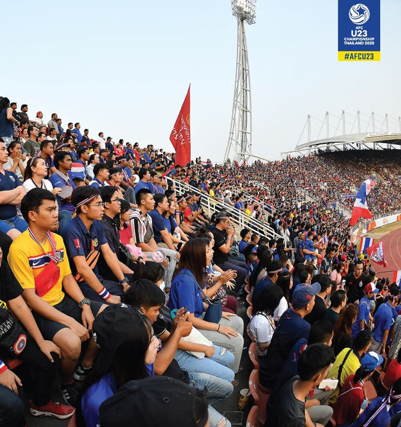 Tại vòng tứ kết, U23 Saudi Arabia đã vượt qua chủ nhà U23 Thái Lan 1-0 với sự can thiệp của VAR và quả phạt đền gây tranh cãi ở phút 77. Ảnh AFC