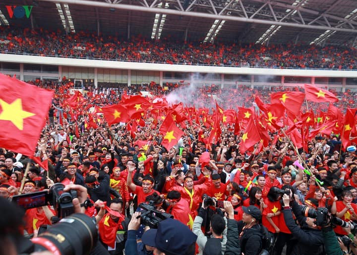 Niềm tin chiến thắng! Ảnh LĐ