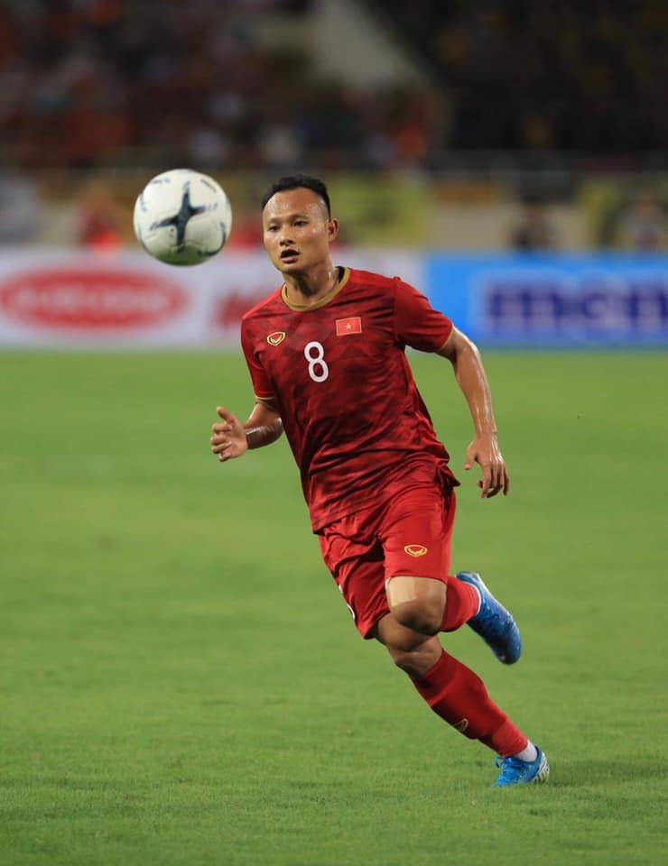 Trọng Hoàng đang là con bài chiến lược của U22 Việt Nam. Ảnh FBNV
