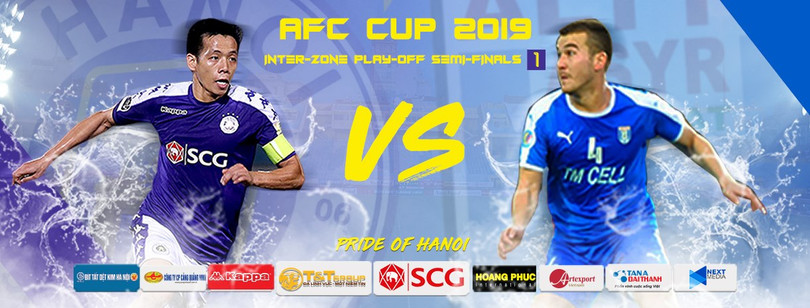 Các cầu thủ Hà Nội FC phải căng mình ra nhiều mặt trận. Ảnh HNFC.