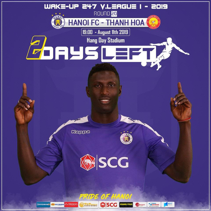 Pape Omar Faye - se ra sân chống lại đội bóng cũ. Ảnh CĐV HN.