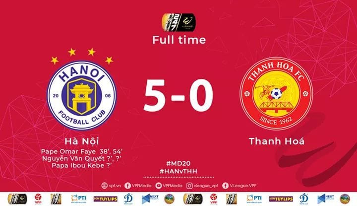 Thanh Hóa vừa nhận trận thua thảm bại nhất trong vòng 5 năm qua. Thanh Hóa vừa nhận trận thua thảm bại nhất trong vòng 5 năm qua.