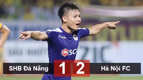 Quang Hải đã có siêu phẩm mở tỷ số cho Hà Nội. Ảnh VPF.