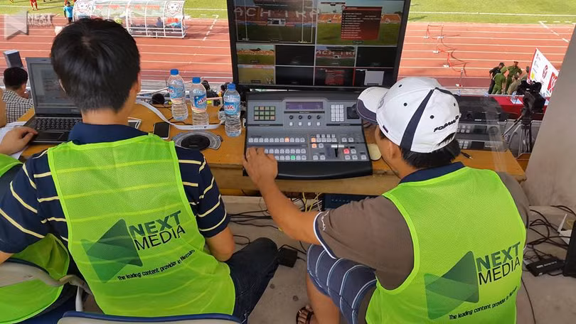 Next Media đã quá quen thuộc tại V.League. Ảnh Next Media