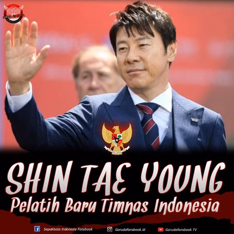 Liên đoàn bóng đá nước này muốn HLV Shin Tae-yong “tái thiết” lại bóng đá sớm Indonesia, sớm đưa bóng đá nước này đuổi kịp Thái Lan, Việt Nam. Ảnh PSSI