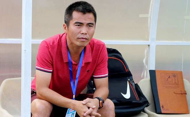 Lịch thi đấu được cho là khá khó khăn với tân binh Hồng Lĩnh Hà Tĩnh và HLV Minh Đức. Ảnh HTFC