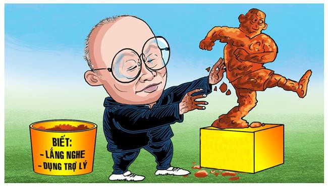 Khả mũ kính phục ông Park (Ảnh Thành Thắng)