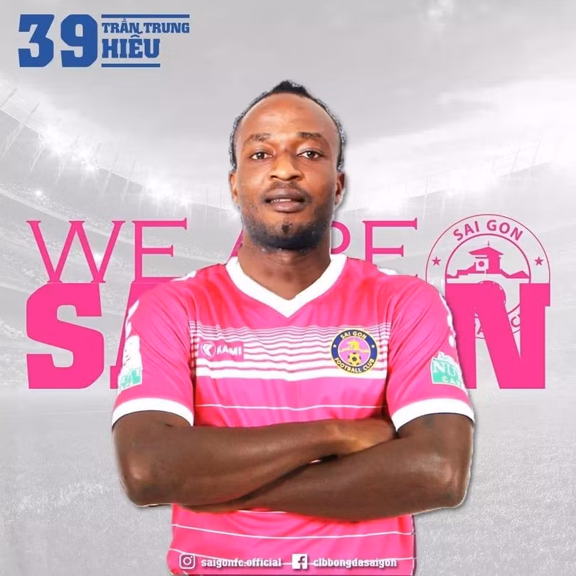 Trung Hiếu (Kizito) có cú đúp bàn thắng giữ lại 1 điểm cho Sài Gòn (fb CLB SG) Trung Hiếu (Kizito) có cú đúp giữ lại 1 điểm cho Sài Gòn