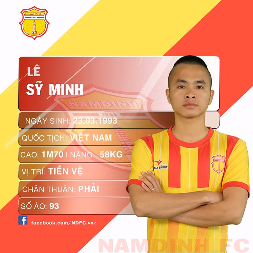 Sỹ Minh “đứa con lưu lạc” từ Quảng Ninh đã trở về thành Nam (ảnh Hội CĐV Nam Định)