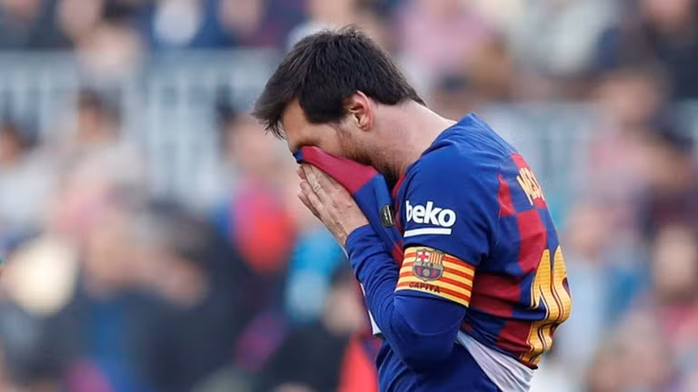 4 bàn thắng ghi được vào lưới Eibar giúp Messi có tổng cộng 48 cú hat-trick ở cấp độ CLB, chính thức vượt qua Cristiano Ronald. Ảnh CLB