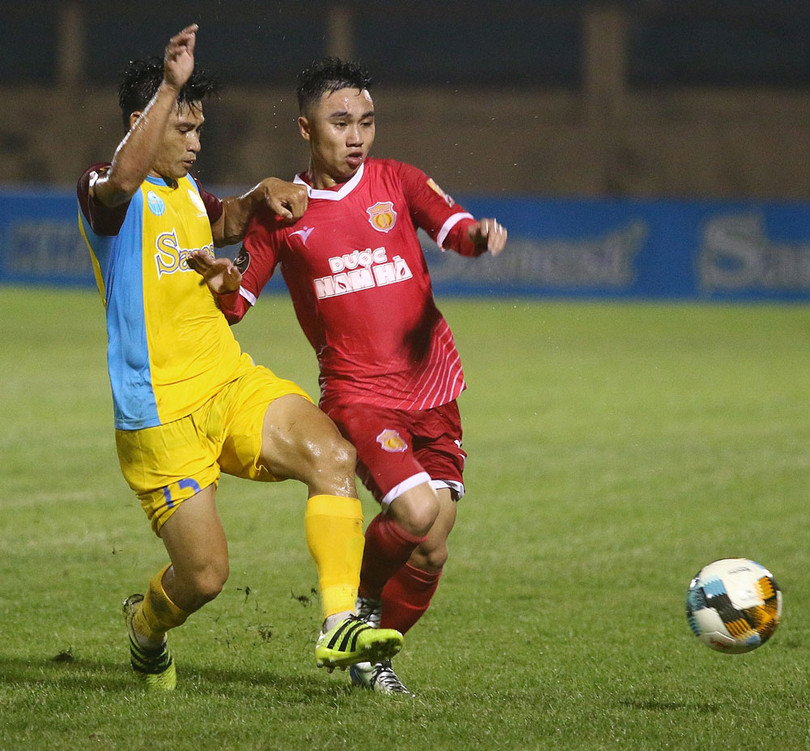 Nam Định sẽ kết thúc mùa giải trên sân Thiên Trường bằng một chiến thắng. Ảnh VPF