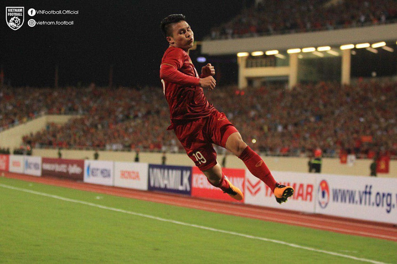 Quang Hải đã biết tỏa sáng đúng lúc. Ảnh VF