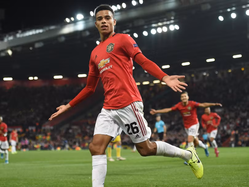 Greenwood là cầu thủ trẻ nhất lịch sử M.U vừa ghi bàn, vừa kiến tạo ở một trận đấu thuộc cúp châu Âu, khi mới 18 tuổi 37 ngày. Ảnh MUFC