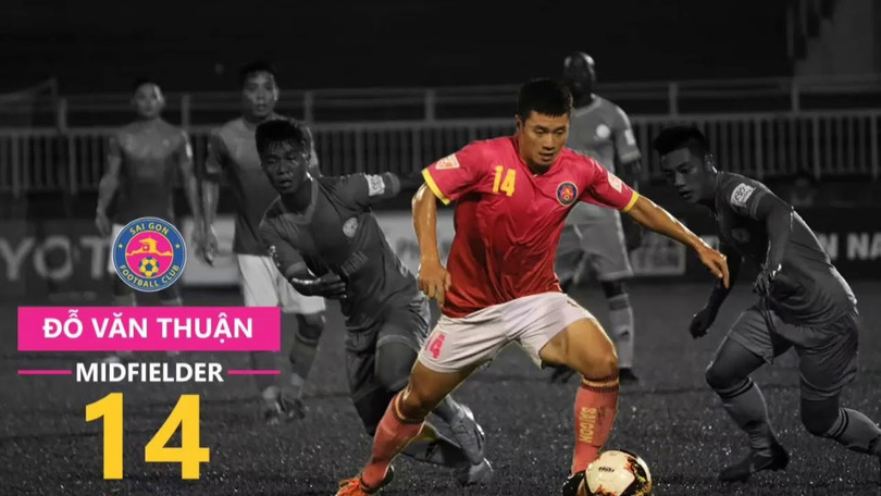Văn Thuận đang là tiền vệ trung tâm xuất sắc nhất V.League 2019 (ảnh CLB Sài Gòn) Văn Thuận đang là tiền vệ trung tâm xuất sắc nhất V.League 2019 (ảnh CLB Sài Gòn)