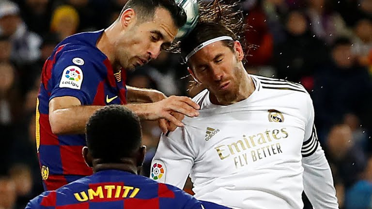 Như thường lệ Ramos (Rael) và Pique (Barca)là những cầu thủ đá rắn nhất. Ảnh CNN