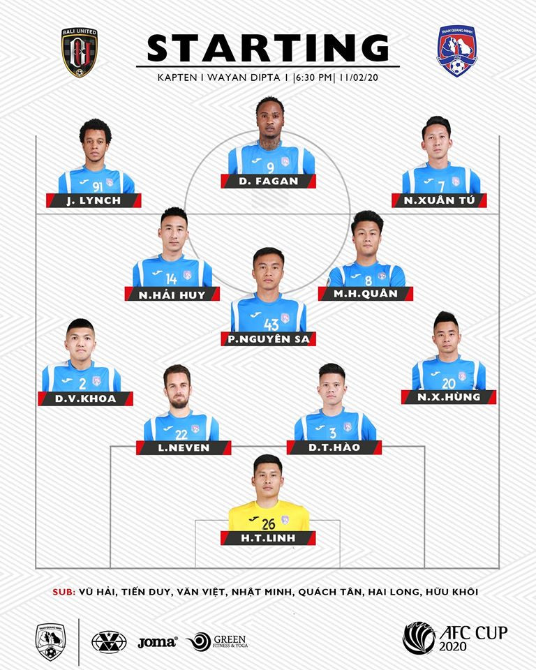 Quảng Ninh không chỉ đá thiên về tì đè bởi họ cũng đang sở hữu bộ khung đã chơi ăn ý cùng nhau trong nhiều mùa giải vừa qua ở V-League với những trụ cột như Hải Huy, Mạc Hồng Quân hay Nghiêm Xuân Tú. Ảnh QNFC