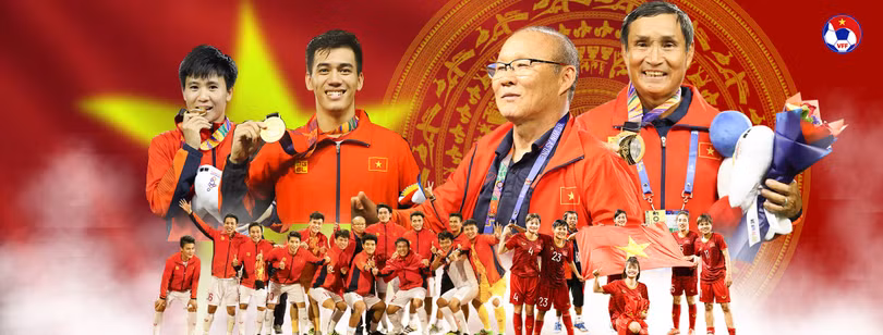 Chúng ta đã vô địch cả bóng đá nam lẫn nữ. Ảnh VFF