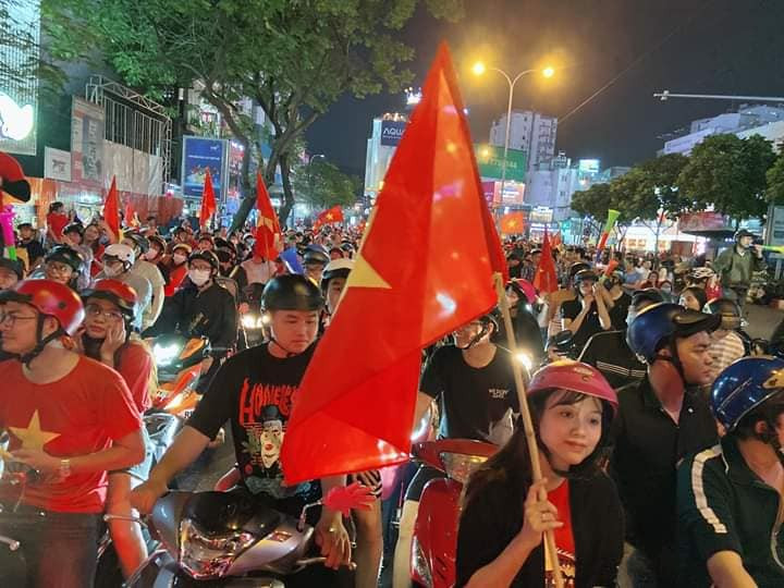 Nụ cười chiến thắng. Ảnh AT