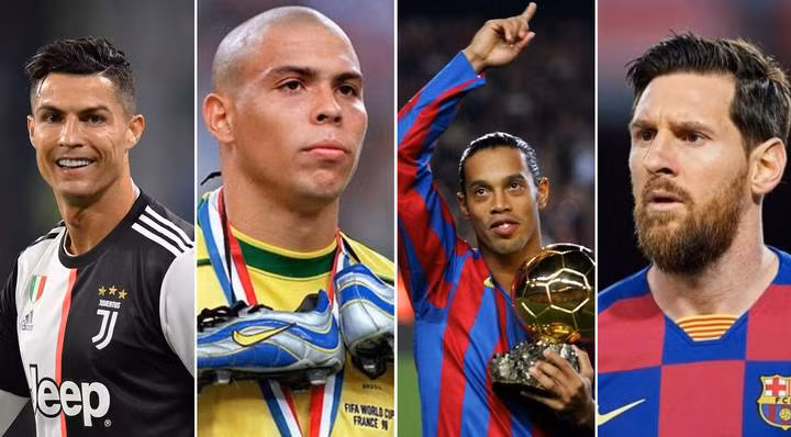 Ronaldinho chưa phải là mẫu cầu thủ một mình có khả năng xoay trở trận đấu như Ro “béo” và CR7 cả ở cấp CLB lẫn đội tuyển. Ảnh VT