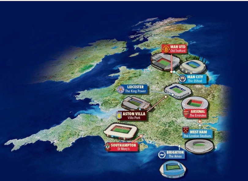 Có khoảng 8 đến 10 sân vân động sẽ được BTC Premier League chọn để hoàn tất mùa giải. Ảnh PA