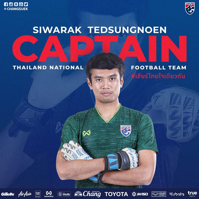 Siwarak Tedsungnoen (36 tuổi) là thủ môn của Buriram United từ 2013. Ảnh FAT
