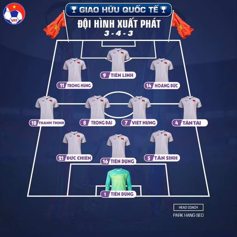 Trung phong Tiến Linh, 3 ngày với 2 bộ mặt ảnh 2 Tỏa sáng ở vị trí trung phong U22 VN. Ảnh VFF.