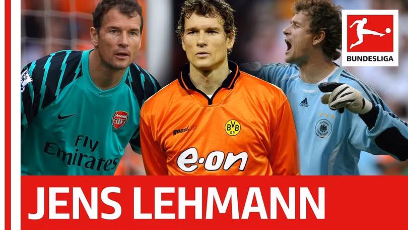 “Cậu đã từng bị Jens Lehmann “kẹp cổ” chưa?”. Ảnh AP