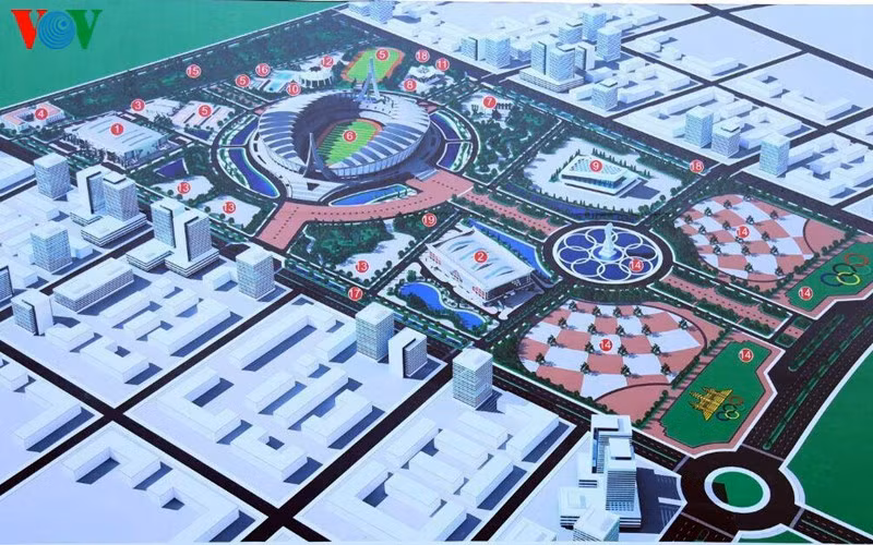 Trung Quốc đã viện trợ 170 triệu USD cho Campuchia xây dựng khu liên hợp thể thao Morodok Techo từ năm 2017 và dự kiến hoàn thành vào cuối năm nay. Ảnh VOV Trung Quốc đã viện trợ 170 triệu USD cho Campuchia xây dựng khu liên hợp thể thao Morodok Techo từ năm 2017 và dự kiến hoàn thành vào cuối năm nay. Ảnh VOV