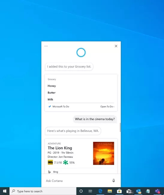 Microsoft công bố ứng dụng Cortana mới cho Windows 10 ảnh 1 Microsoft công bố ứng dụng Cortana mới cho Windows 10 ảnh 1
