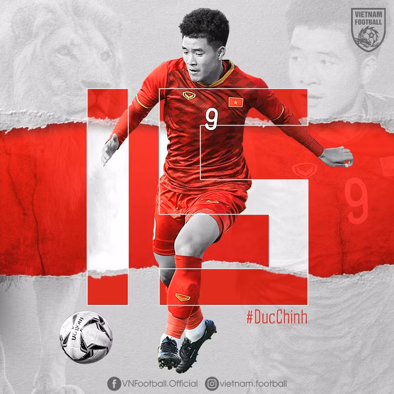 15 bàn thắng, không ai ghi bàn nhiều như Đức Chinh cho U23 Việt Nam trong vòng 1 năm qua. Số 9 này là con át chủ bài của thầy Park trong chiến dịch săn vé Tokyo 2020. Ảnh VNF Con át chủ bài của thầy Park. Ảnh VPF