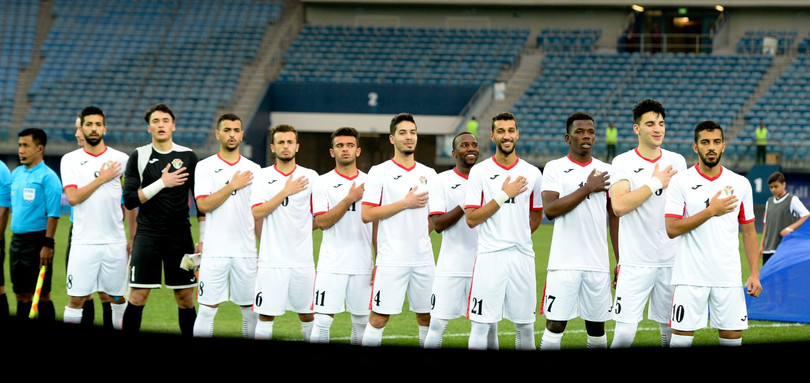 U23 Jordan cũng chơi với sơ đồ 3-4-3. Ảnh AFC