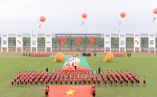 Lò PVF đang là nguồn cung cấp cầu thủ cho các CLB. Ảnh VPF