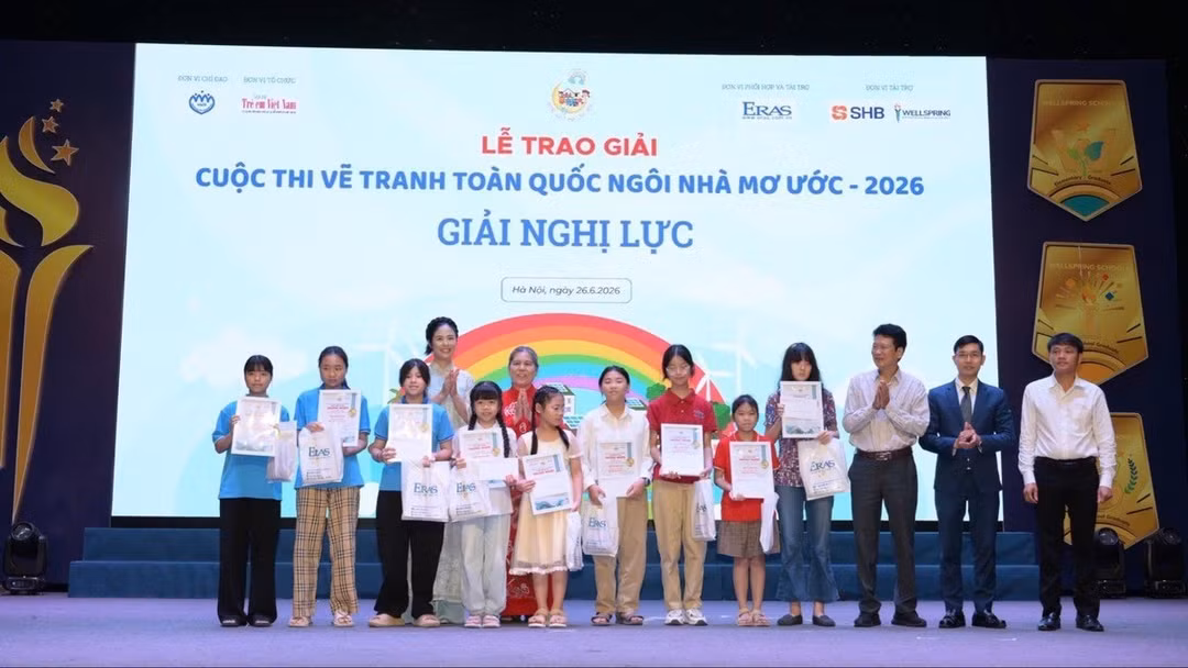 Trao giải cuộc thi vẽ tranh "Ngôi nhà mơ ước" 2026